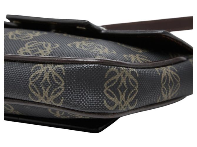 Borsa a tracolla Loewe Anagram Marrone Nero - vista 4