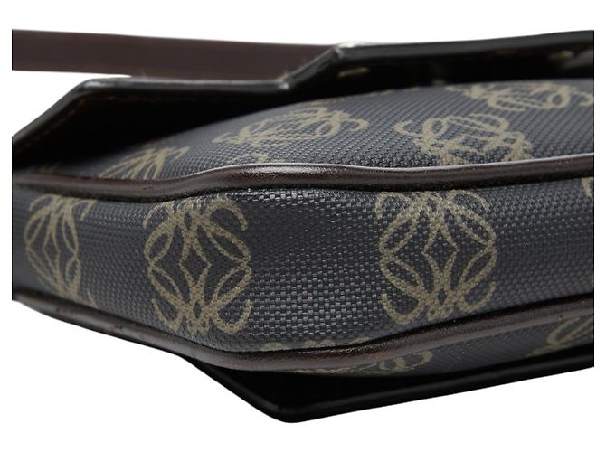 Borsa a tracolla Loewe Anagram Marrone Nero - vista 5