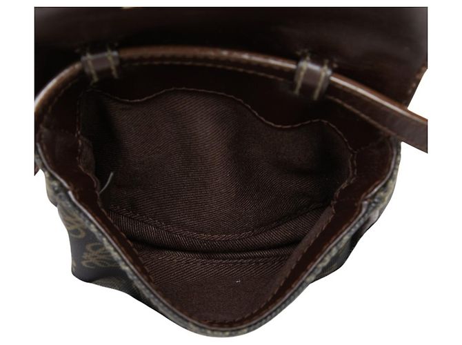 Borsa a tracolla Loewe Anagram Marrone Nero - vista 6