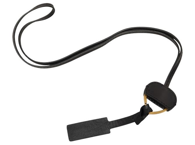Collana in pelle nera Yves Saint Laurent Nero - vista 2