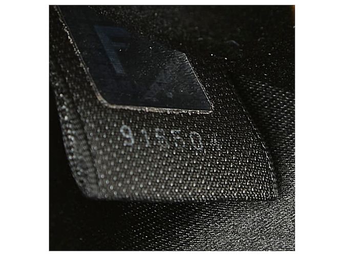 Fendi Mamma Baguette Logo Handtasche Braun Schwarz - Ansicht 10