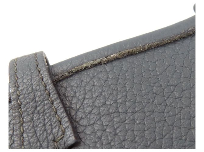 Hermès Borsa a tracolla Hermes Evelyne TPM Blu chiaro - vista 10