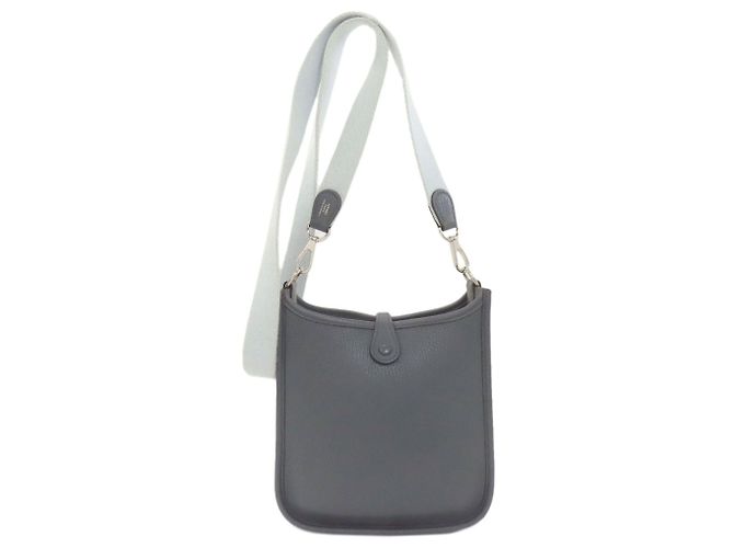 Hermès Borsa a tracolla Hermes Evelyne TPM Blu chiaro - vista 2