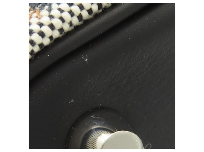 Hermès Borsa Hermes Picotin Lock PM Couverture Leather Marrone Nero Blu Crudo - vista 10