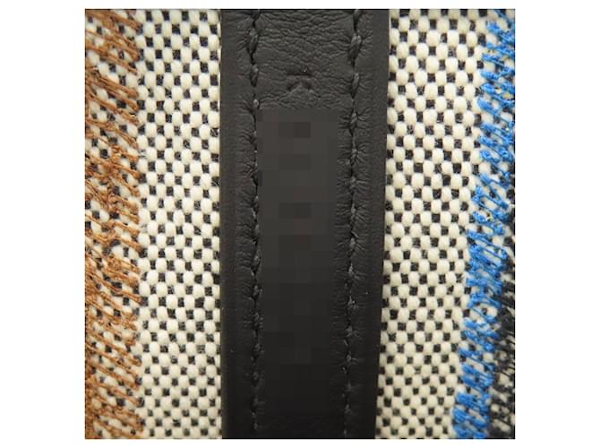 Hermès Borsa Hermes Picotin Lock PM Couverture Leather Marrone Nero Blu Crudo - vista 7