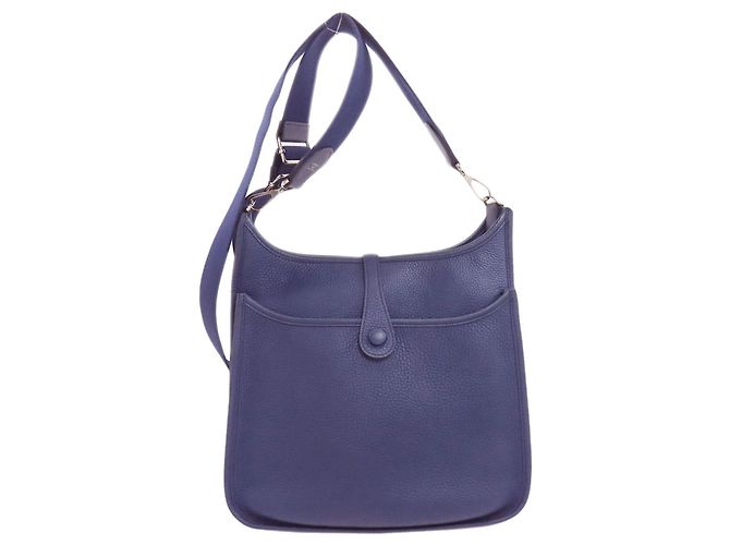 Hermès Borsa a Spalla Hermes Evelyne 3 PM Blu - vista 2