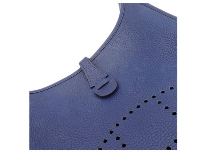 Hermès Borsa a Spalla Hermes Evelyne 3 PM Blu - vista 9