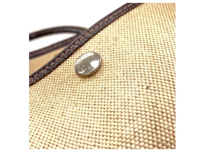 Hermès Borsa Hermes Garden Party PM Marrone - vista 13