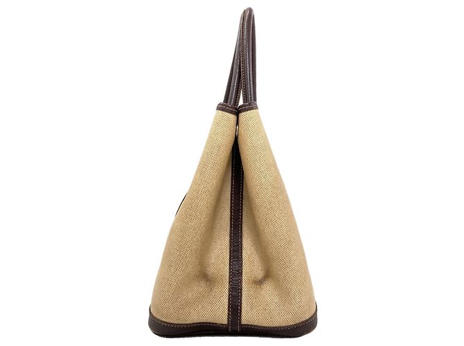Hermès Borsa Hermes Garden Party PM Marrone - vista 3
