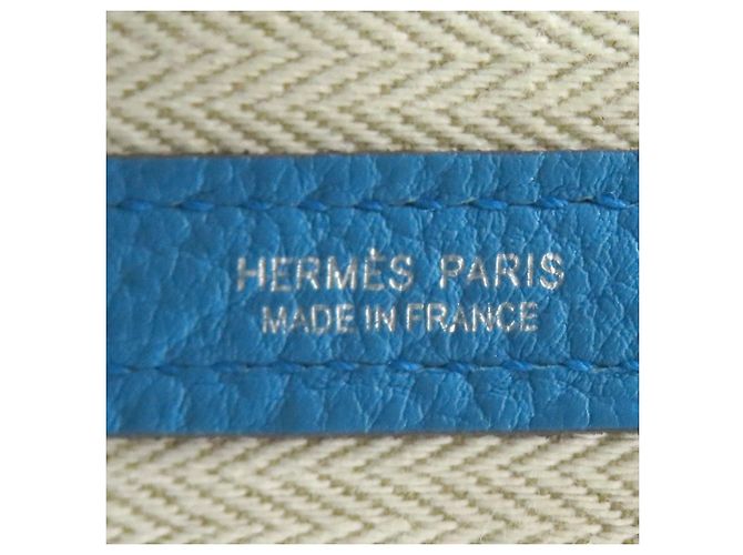 Hermès Borsa Hermes Garden Party PM Blu - vista 6
