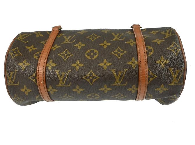 Borsa Louis Vuitton Papillon Monogram Canvas 26 Marrone - vista 7