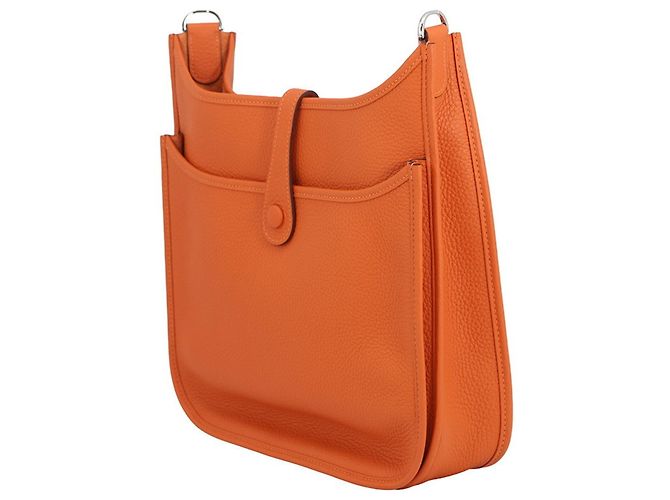 Hermès Borsa a tracolla Hermes Evelyne 3 PM Rosso - vista 2