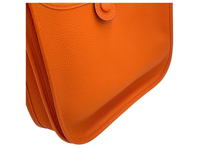 Hermès Borsa a tracolla Hermes Evelyne 3 PM Rosso - vista 7