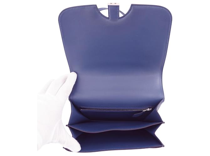 Hermès Borsa a Spalla Hermes Kara Blu - vista 6