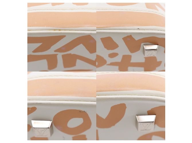 Borsa Louis Vuitton Alma PM Bianco Beige - vista 11