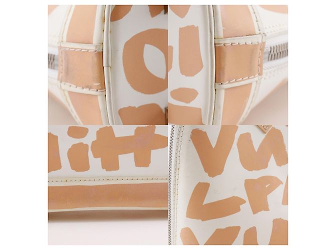 Borsa Louis Vuitton Alma PM Bianco Beige - vista 15