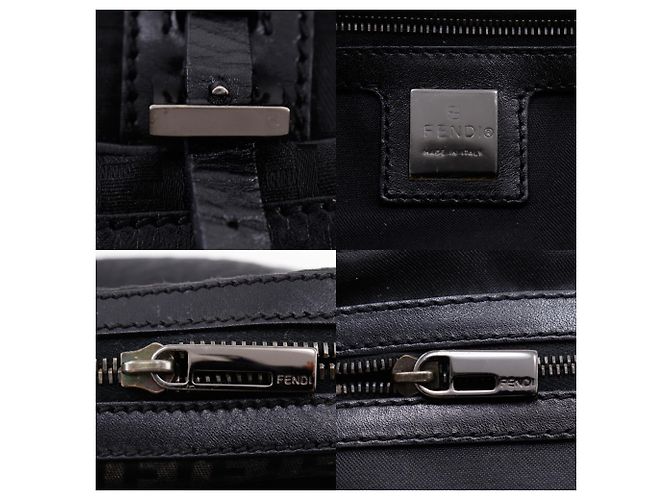 Fendi Zucchino Tote Bag Schwarz - Ansicht 14