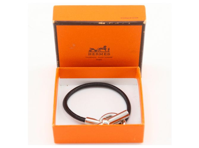 Pulseira Grenan Hermès em preto e prata - vista 13
