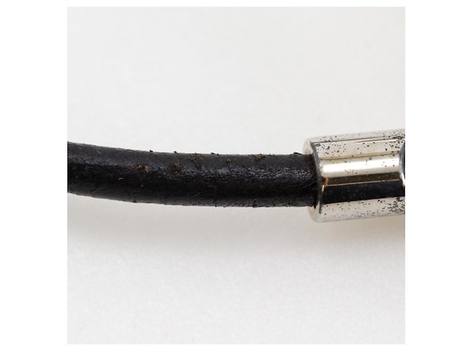 Pulseira Grenan Hermès em preto e prata - vista 5