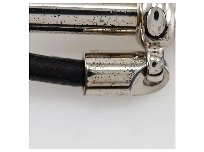 Pulseira Grenan Hermès em preto e prata - vista 9