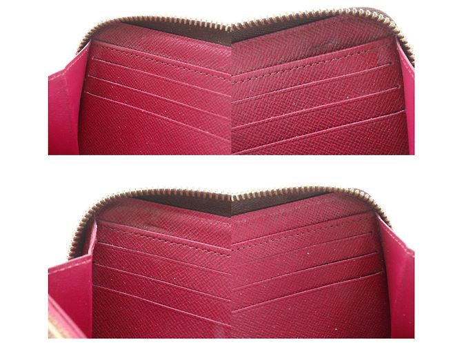 Portafoglio lungo Zippy Louis Vuitton Marrone Rosso Fuschia Monogramma - vista 10