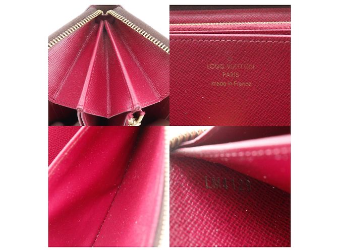 Portafoglio lungo Zippy Louis Vuitton Marrone Rosso Fuschia Monogramma - vista 11