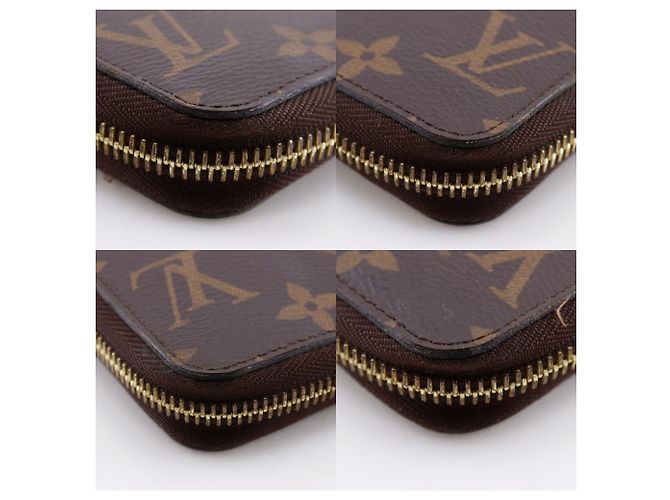 Portafoglio lungo Zippy Louis Vuitton Marrone Rosso Fuschia Monogramma - vista 12