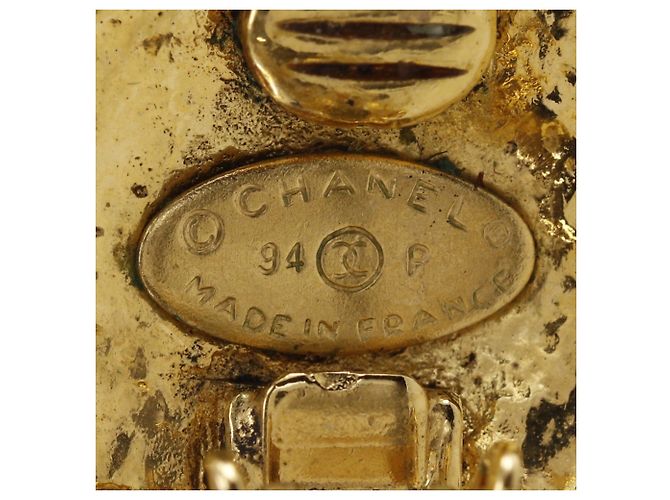 Orecchini a clip Chanel Coco Mark placcati oro D'oro - vista 11