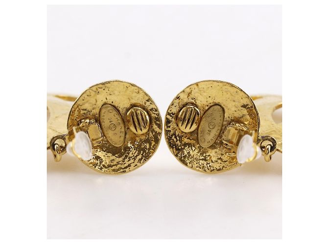 Orecchini a clip Chanel Coco Mark placcati oro D'oro - vista 4