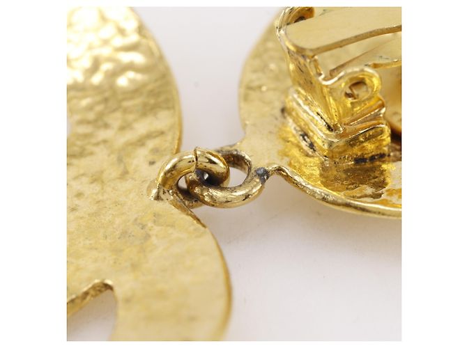 Orecchini a clip Chanel Coco Mark placcati oro D'oro - vista 7