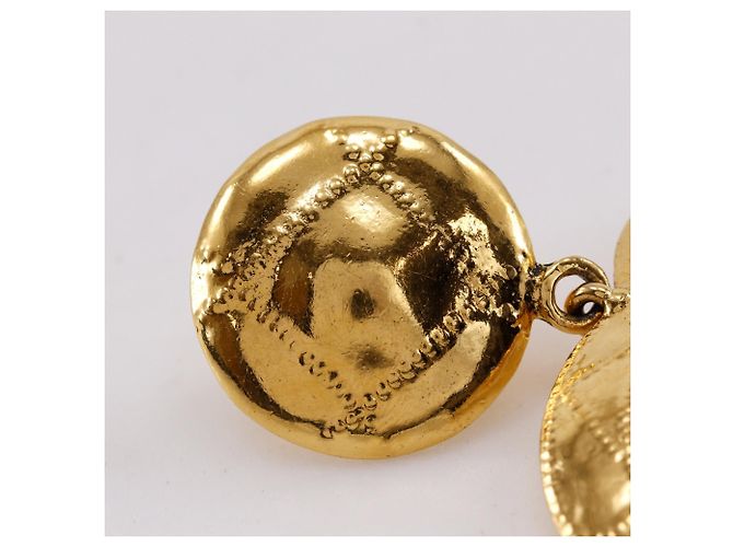 Orecchini a clip Chanel Coco Mark placcati oro D'oro - vista 8