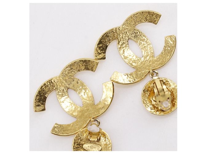 Orecchini a clip Chanel Coco Mark placcati oro D'oro - vista 9