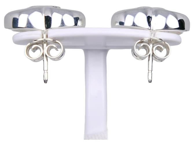 Gucci Interlocking Heart Stud Ohrringe Silber - Ansicht 3
