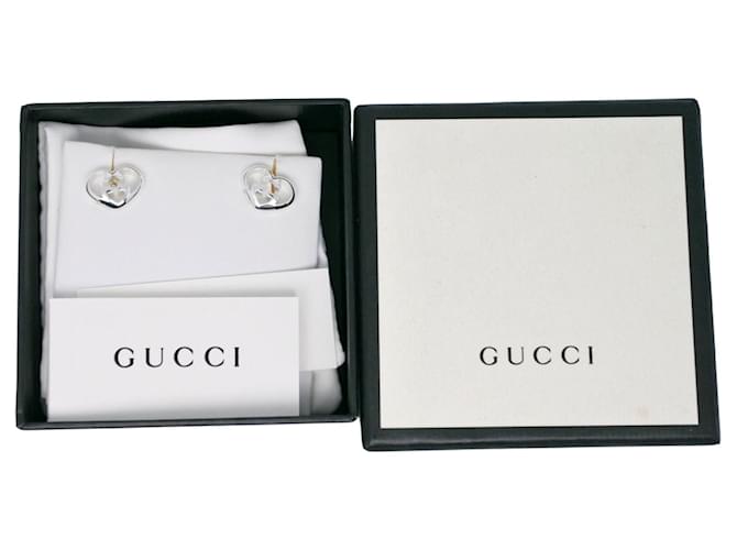 Gucci Interlocking Heart Stud Ohrringe Silber - Ansicht 6