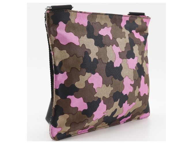 Borsa a Spalla Prada Camouflage VA0886 Marrone Rosa - vista 3
