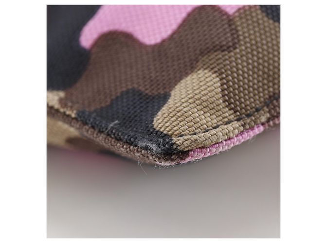 Borsa a Spalla Prada Camouflage VA0886 Marrone Rosa - vista 4