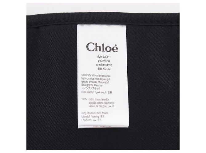 Borsa Tote Mother di Chloé Nero - vista 12