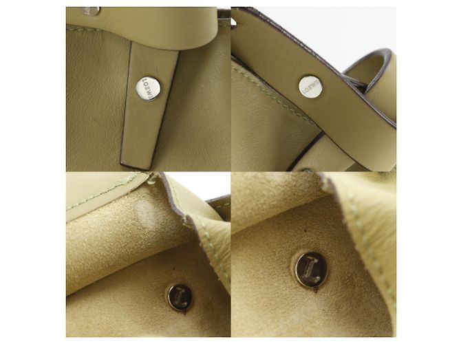 Borsa a Spalla Loewe Anagram Verde oliva - vista 10