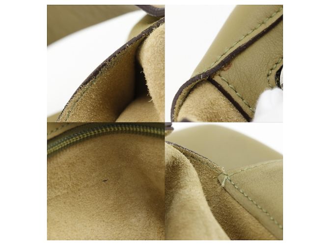 Borsa a Spalla Loewe Anagram Verde oliva - vista 8