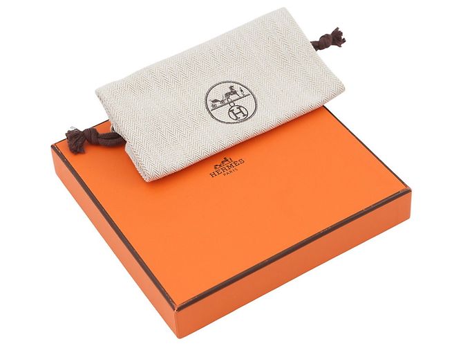Hermès Portafoglio bi-fold Hermes in pelle Epsom Craie - vista 10
