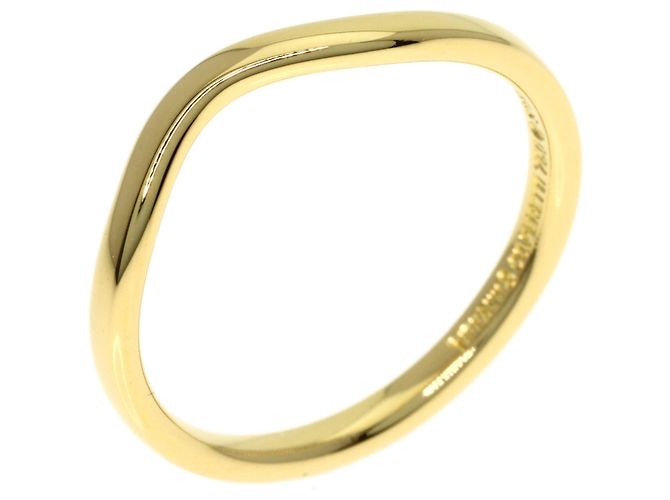 Anello a fascia curva in oro giallo 18K di Tiffany & Co. - vista 2