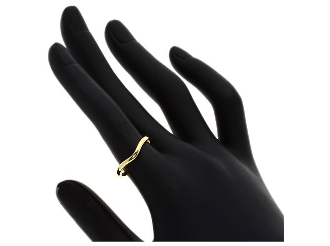 Anello a fascia curva in oro giallo 18K di Tiffany & Co. - vista 6