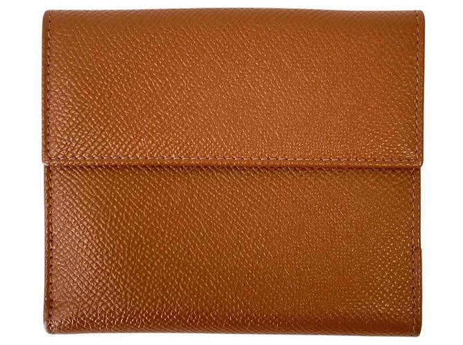 Bulgari Bvlgari Classico Double Hook Leder-Bifold-Geldbörse Braun - Ansicht 4