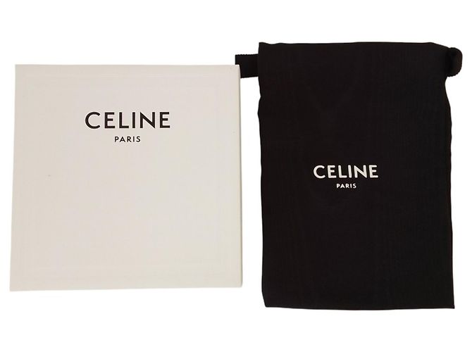 Céline Portafoglio Small Triomphe Celine Nero Bianco - vista 13