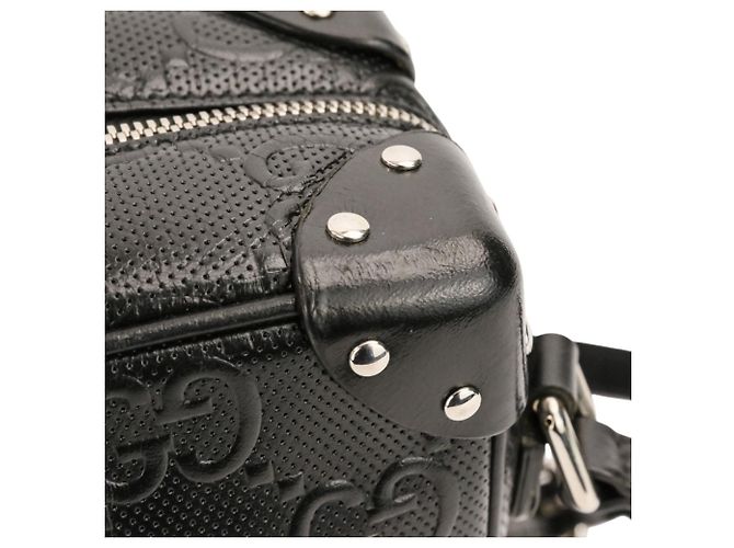 Borsa a tracolla GG Embossed Soft Trunk GUCCI Nero - vista 17