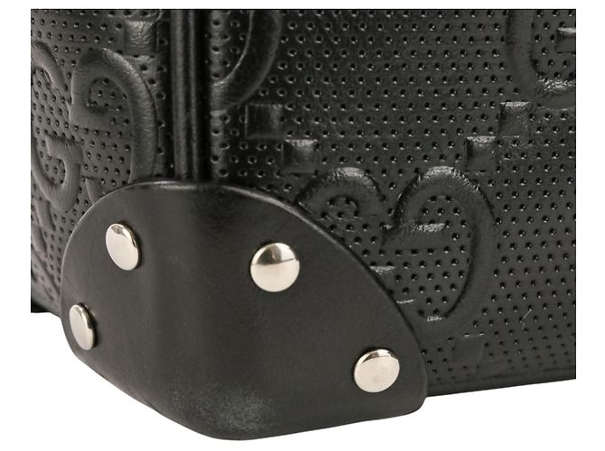 Borsa a tracolla GG Embossed Soft Trunk GUCCI Nero - vista 19