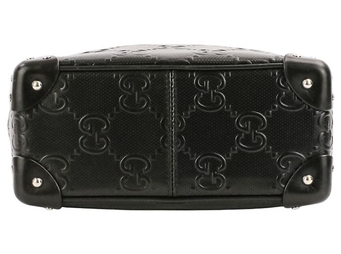 Borsa a tracolla GG Embossed Soft Trunk GUCCI Nero - vista 6