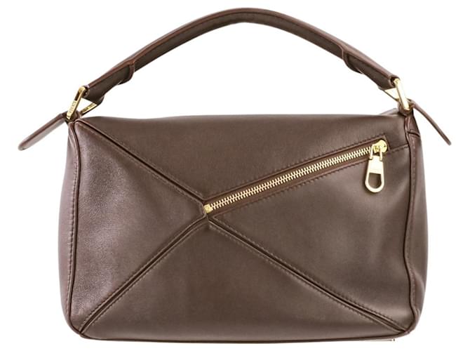 Piccola borsa Puzzle Featherlight Loewe Marrone scuro - vista 2