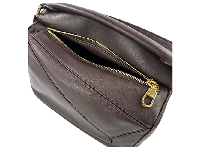 Piccola borsa Puzzle Featherlight Loewe Marrone scuro - vista 8