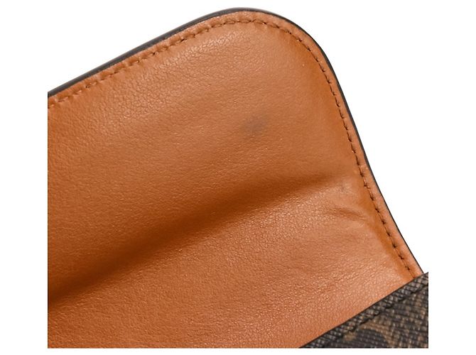 Céline Celine Triomphe Hardware Long Wallet Brown - view 12